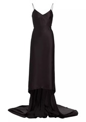 Michael Kors Fishtail Train Slip Dress