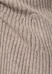 Michael Kors Flared Cashmere Blend Knit Midi Dress