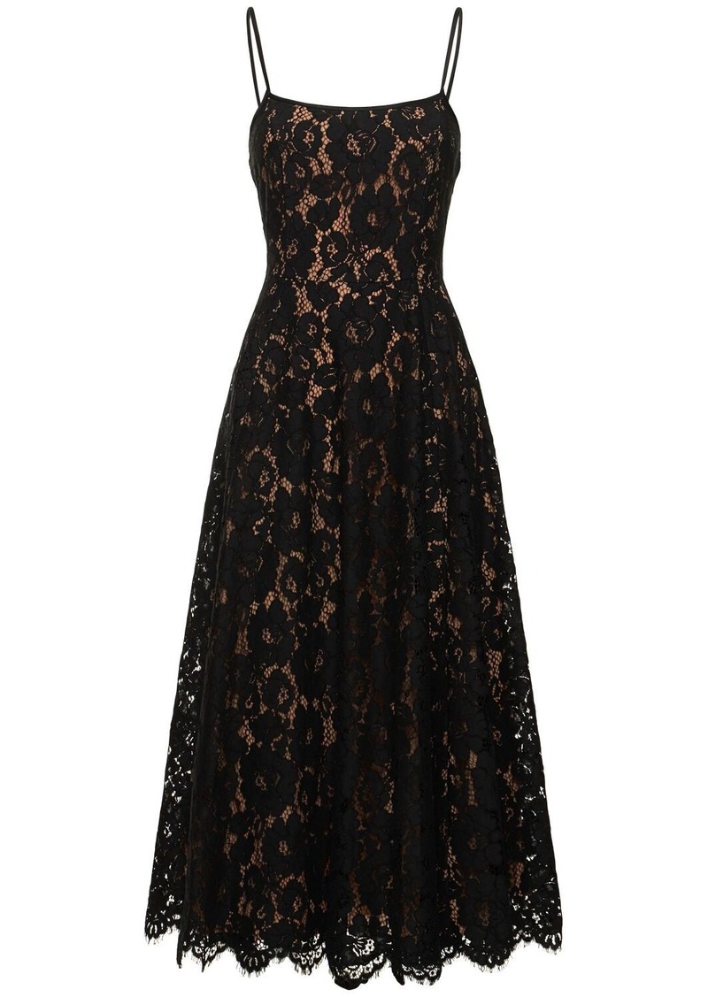 Michael Kors Flared Lace Midi Dress