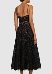 Michael Kors Flared Lace Midi Dress