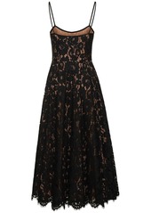 Michael Kors Flared Lace Midi Dress