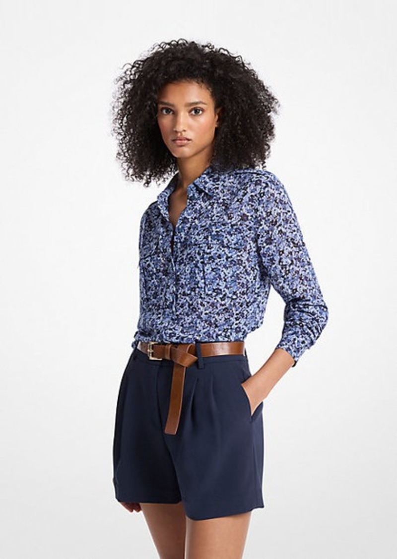 Michael Kors Floral Georgette Blouse