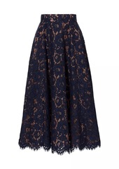 Michael Kors Floral Lace Circle Skirt