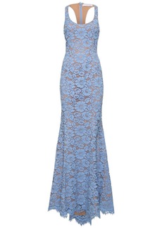 Michael Kors Floral Lace Cotton Fishtail Dress