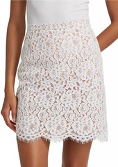 Michael Kors Floral Lace Miniskirt