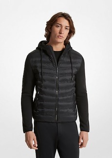 Michael Kors Galway Quilted Mixed-Media Jacket