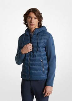 Michael Kors Galway Quilted Mixed-Media Jacket
