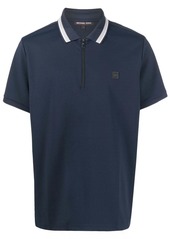 Michael Kors half-zip stretch-jersey polo shirt
