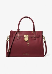 Michael Kors Hamilton Medium Leather Satchel