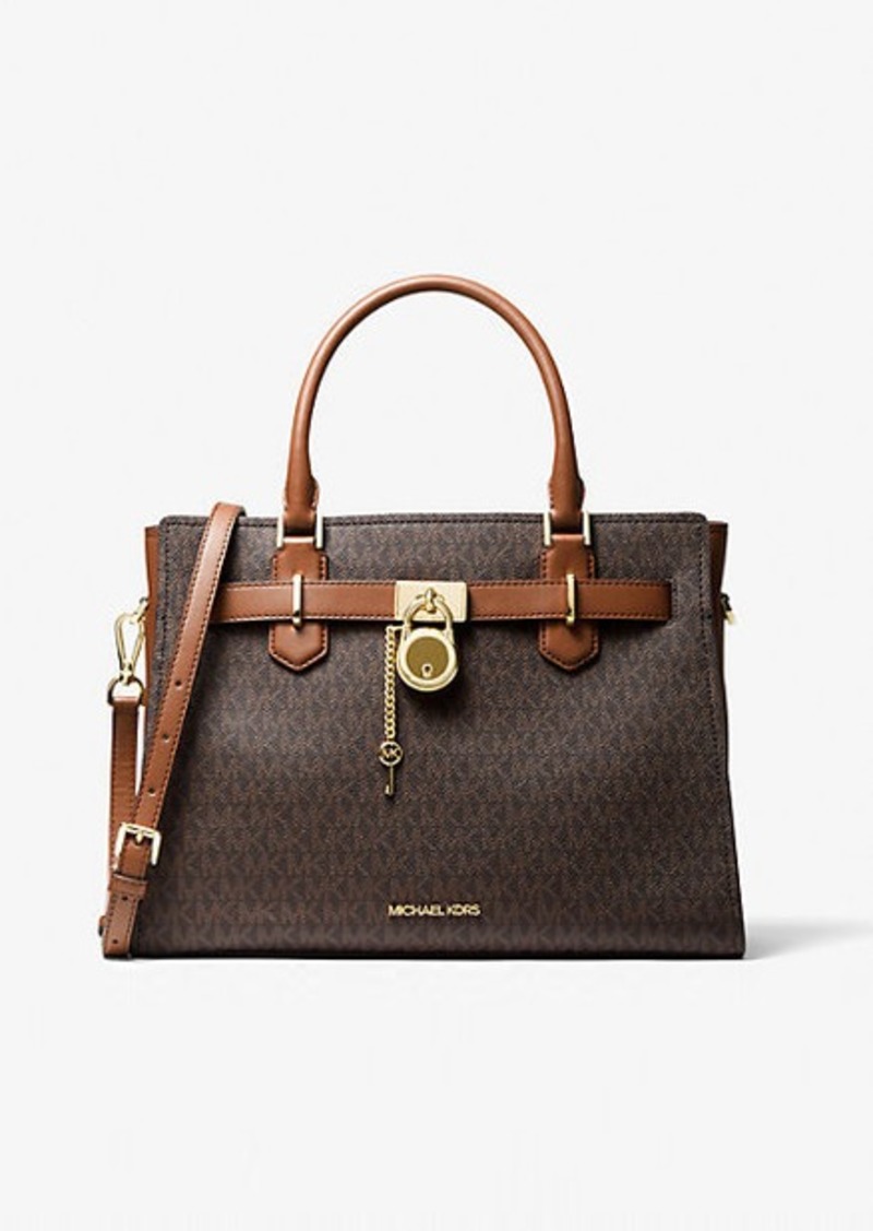 Michael Kors Hamilton Medium Logo Satchel