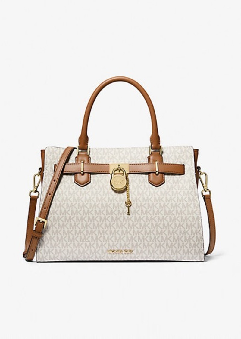 Michael Kors Hamilton Medium Logo Satchel