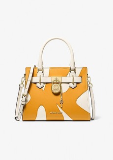 Michael Kors Hamilton Small Two-Tone Satchel