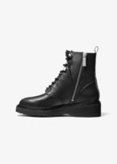 Michael Kors Haskell Leather Combat Boot