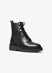 Michael Kors Haskell Leather Combat Boot