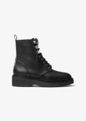 Michael Kors Haskell Leather Combat Boot