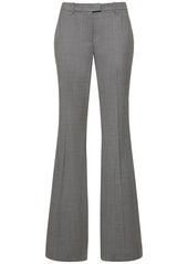 Michael Kors Haylee Mid Rise Wool Flared Pants