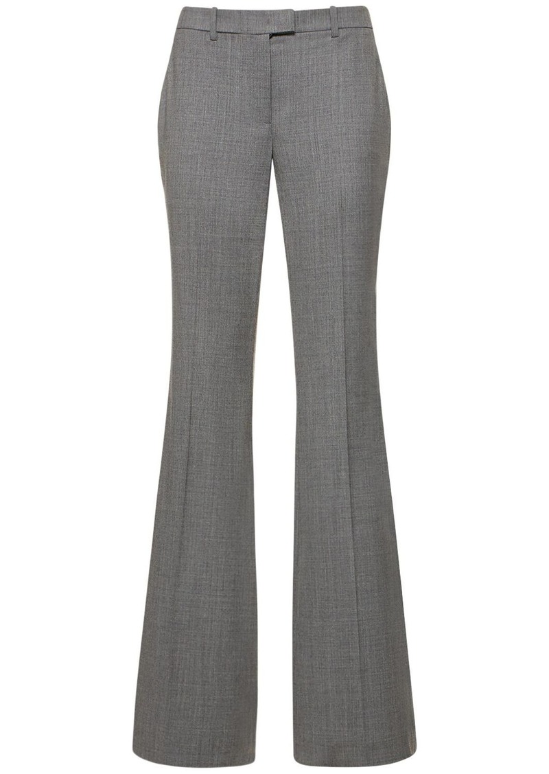 Michael Kors Haylee Mid Rise Wool Flared Pants