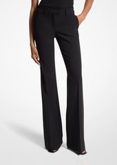 Michael Kors Haylee Stretch Pebble Crepe Flared Trousers