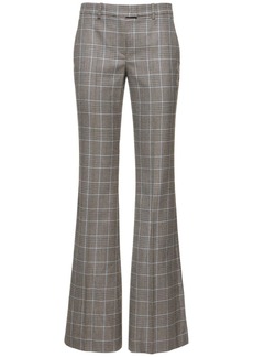 Michael Kors Haylee Wool Crepe Tailored Flared Pants