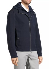 Michael Kors Herringbone Mix-Media Jacket