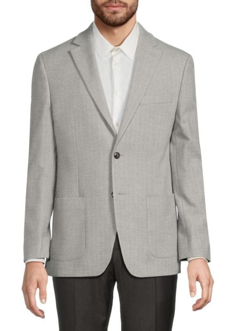 Michael Kors Herringbone Notch Lapel Blazer