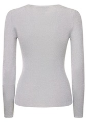 Michael Kors """hutton Lurex Long Sleeve Top"