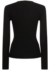 Michael Kors Hutton Ribbed Crewneck Cashmere Sweater