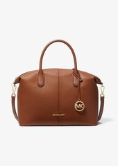 Michael Kors Hyde Large Pebbled Leather Satchel