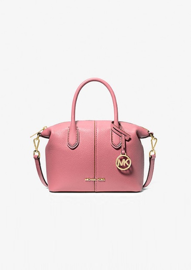 Michael Kors Hyde Small Pebbled Leather Satchel