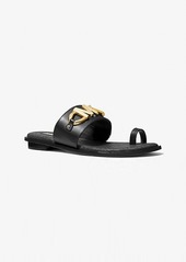 Michael Kors Izzy Embellished Leather Sandal | Shoes