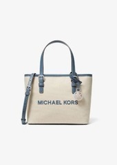 Michael Kors Jet Set Travel Extra-Small Canvas Top-Zip Tote Bag