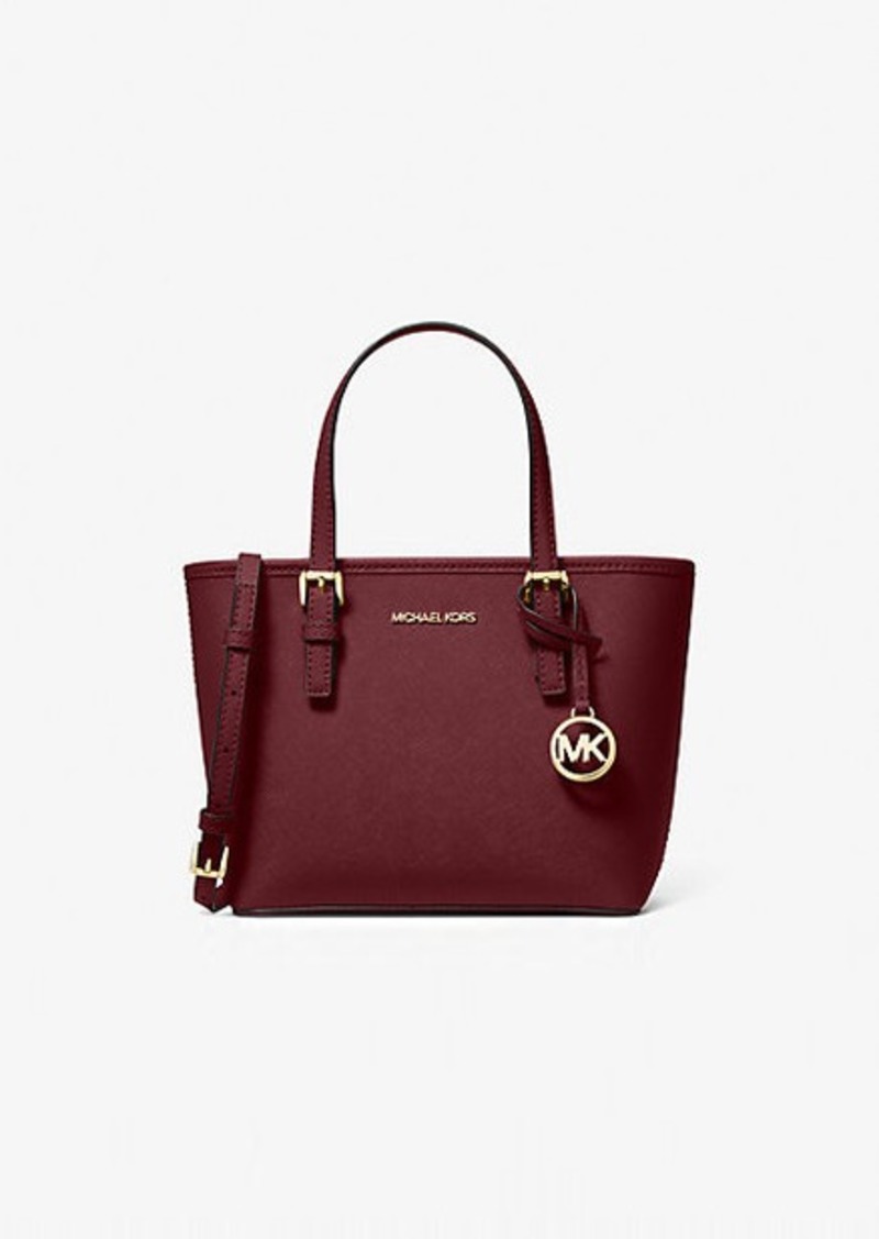 Michael Kors Jet Set Travel Extra-Small Saffiano Leather Top-Zip Tote Bag