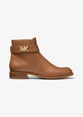 Michael Kors Jilly Faux Pebbled Leather Ankle Boot