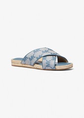 Michael Kors Jolie Logo Jacquard Espadrille Sandal