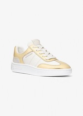 Michael Kors Kai Metallic Leather Sneaker