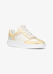 Michael Kors Kai Metallic Leather Sneaker