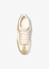 Michael Kors Kai Metallic Leather Sneaker