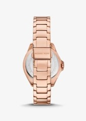 Michael Kors Kaycie Pavé Rose Gold-Tone Watch