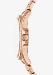 Michael Kors Kaycie Pavé Rose Gold-Tone Watch