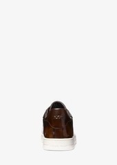 Michael Kors Keating Burnished Leather Sneaker