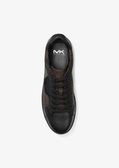 Michael Kors Keating Logo and Leather Sneaker