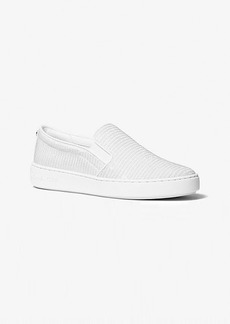 Michael Kors Keaton Glitter Chain Mesh Slip-On Sneaker