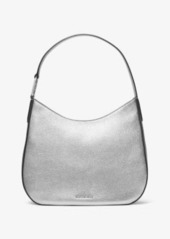 Michael Kors Kensington Large Metallic Leather Hobo Shoulder Bag