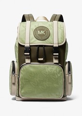 Michael Kors Kent Logo Jacquard Nylon Utility Backpack