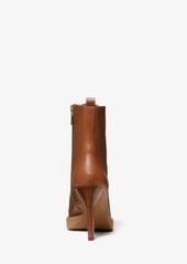 Michael Kors Kyle Leather Lace-Up Boot