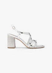 Michael Kors Lana Crystal-Embellished Metallic Sandal