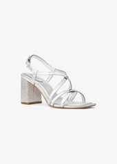 Michael Kors Lana Crystal-Embellished Metallic Sandal