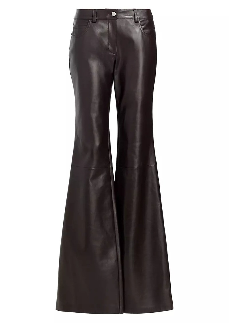 Michael Kors Women's Faux-Leather Zip-Ankle Leggings
