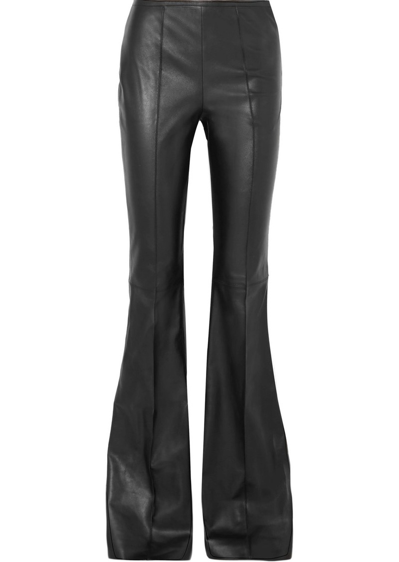 Michael Kors Leather Flared Pants | Bottoms