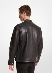 Michael Kors Leather Moto Jacket